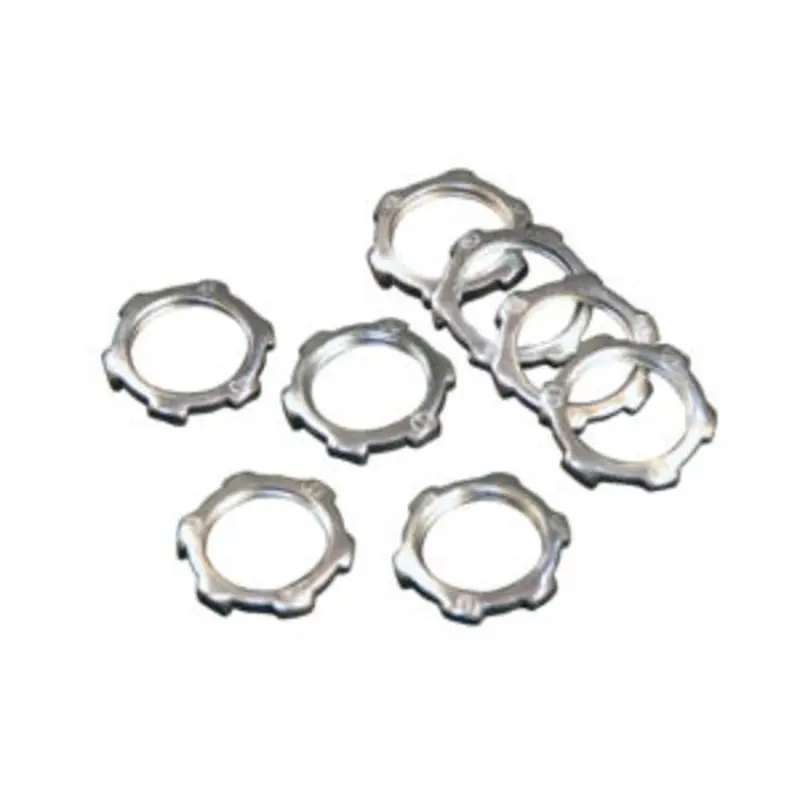 1/2"–14 Npt Zinc-Plated Steel Lock Nut With Integrated Locking Mechanism 1