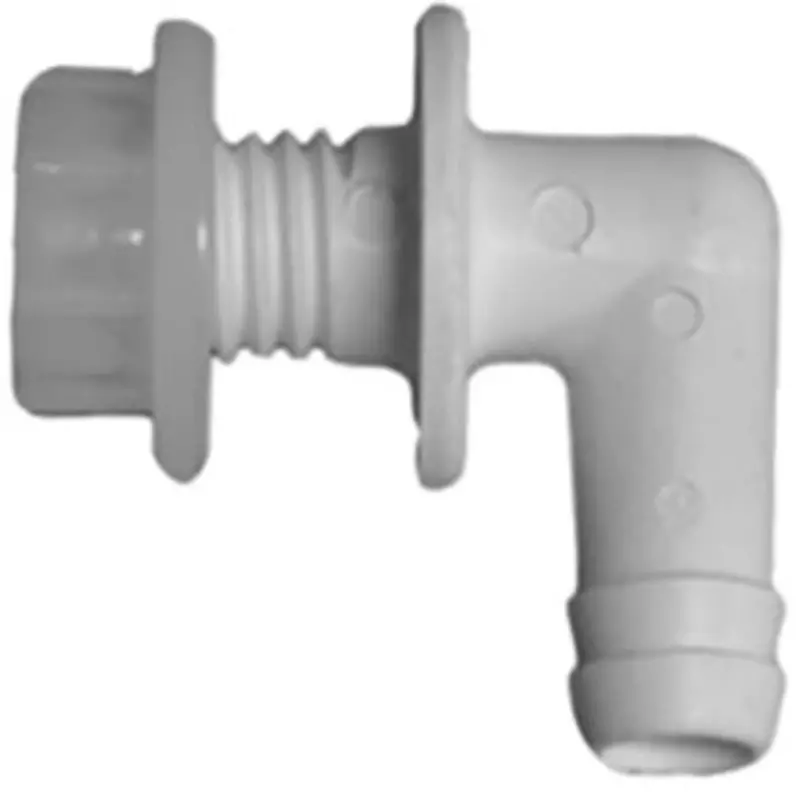 1/2" Id Barb Brine Tank Overflow Adapter For Water Softeners 1