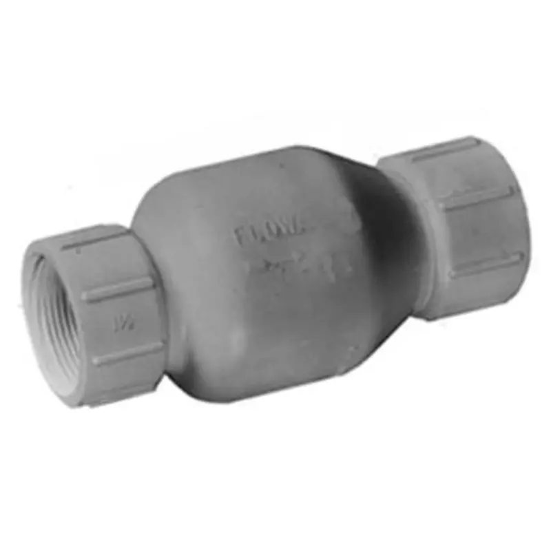 1/2-Inch Pvc Ips Spring-Loaded Check Valve – Schedule 40 Rated 1