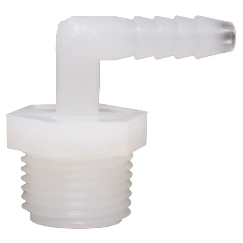 1/4" Barb × 1/2" Male Npt Nylon Elbow Fitting – Natural Color 1