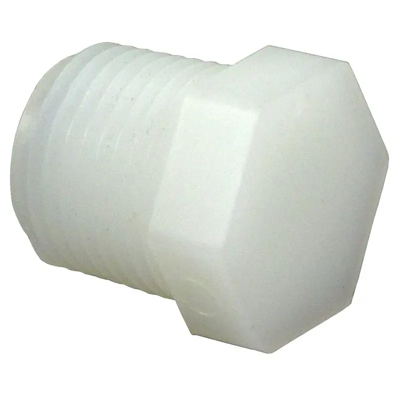1/4" Npt Hex Head Pipe Plug – Natural Nylon 1