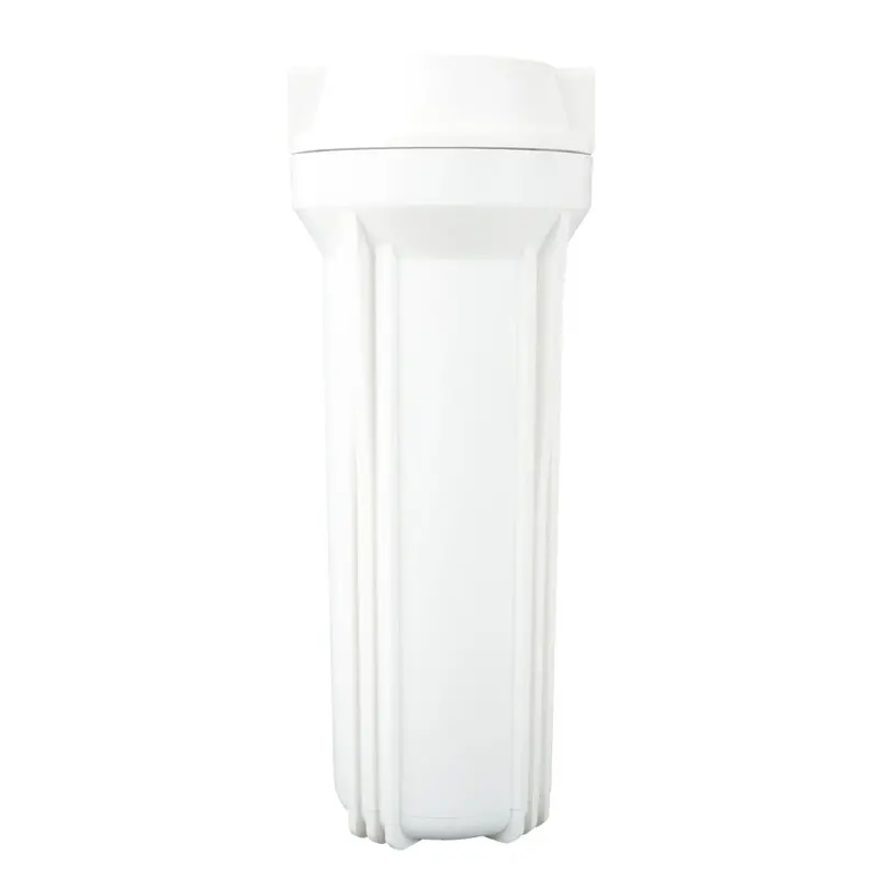 10-Inch Neo-Pure Slimline Nsf-Certified Flat Cap Filter Housing – White Cap & Sump, 1/2" Inlet, No Pressure Relief 1