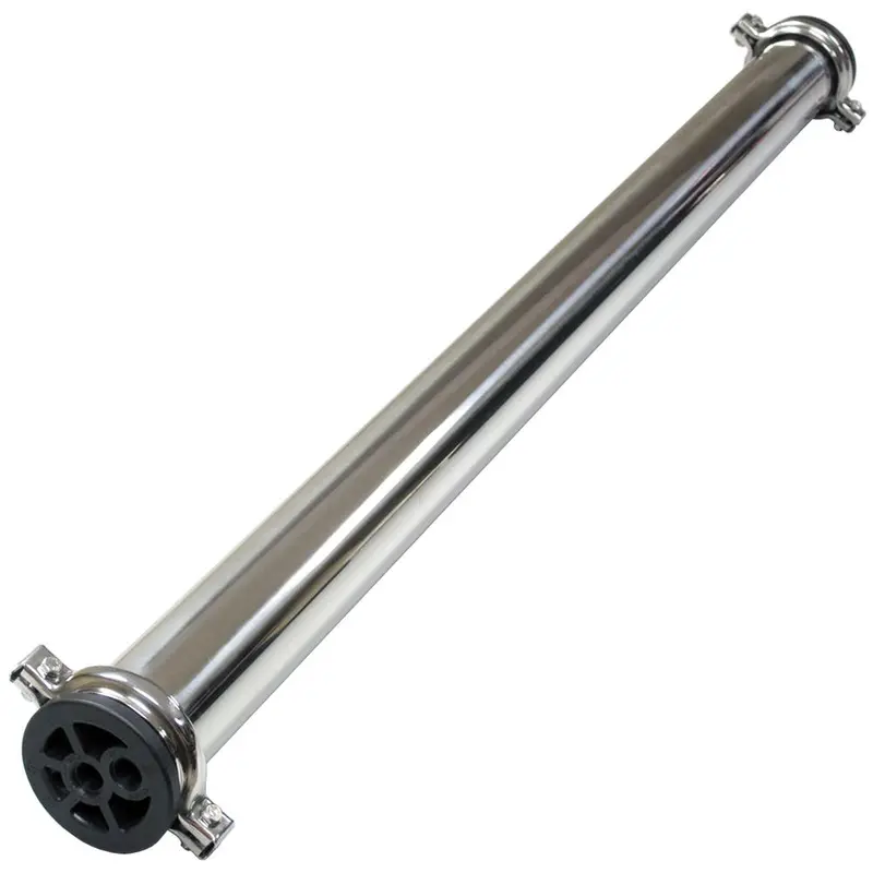 2.5-Inch X 40-Inch Stainless Steel Membrane Vessel – 3/8-Inch Inlet 1