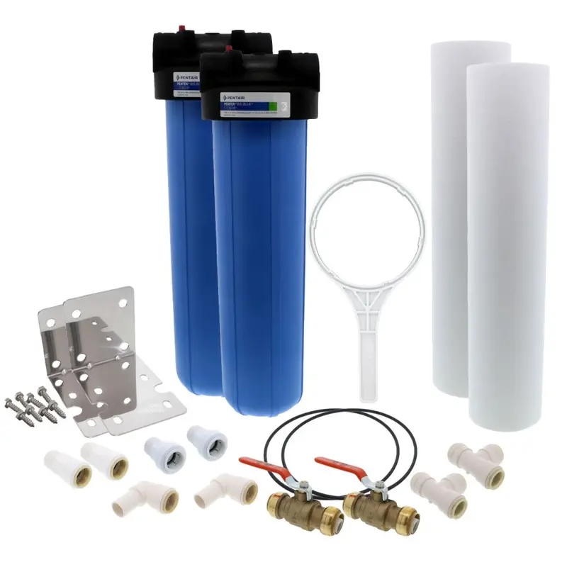 20-Inch Heavy-Duty Twin-Sediment Prefilter Kit – 1-Inch Connections 1