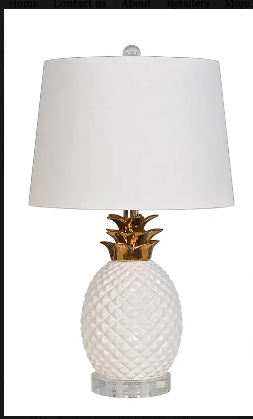 22-Inch Ceramic Table Lamp – Minimalist Design 1