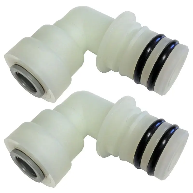 3/4-Inch Quad-Port 90-Degree Elbow With 1/2-Inch Od Push-In Jg Fittings 1