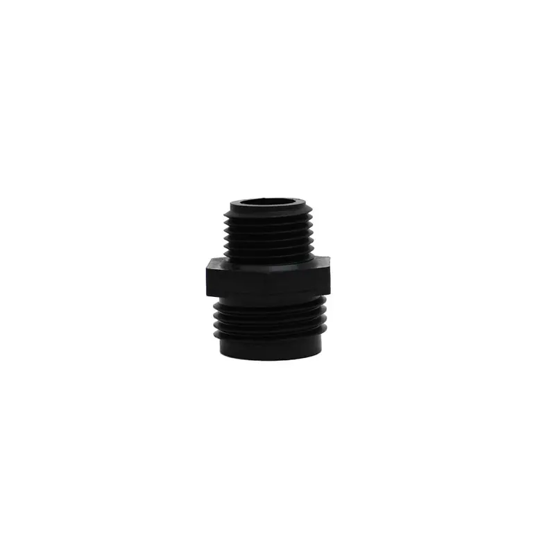 3/4" Mht × 1/2" Mnpt Male Garden Hose Adapter – Black Polypropylene 1