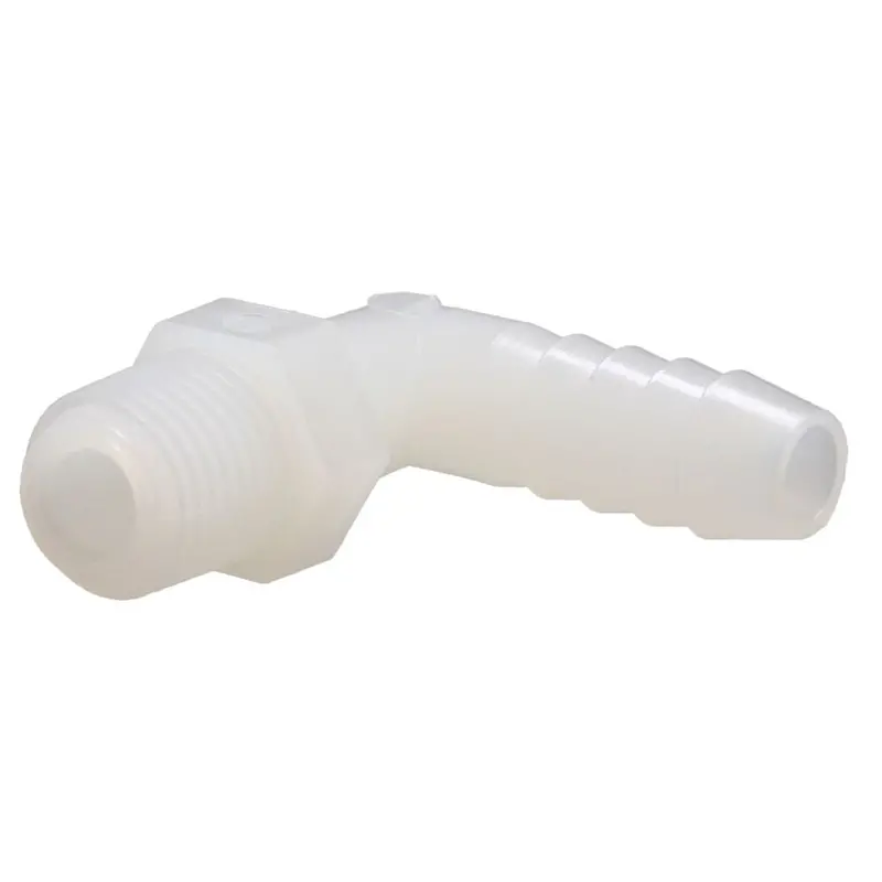 3/8" Barb × 1/4" Male Npt Nylon Elbow Fitting – Natural Color 2