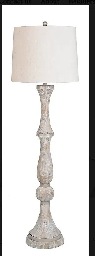 60.5-Inch Polyresin Floor Lamp With Contemporary Design 1