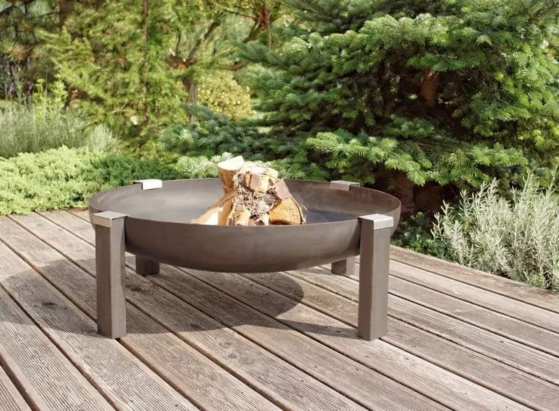 Alfred Riess Darvaza Large Stainless Steel Fire Pit 1