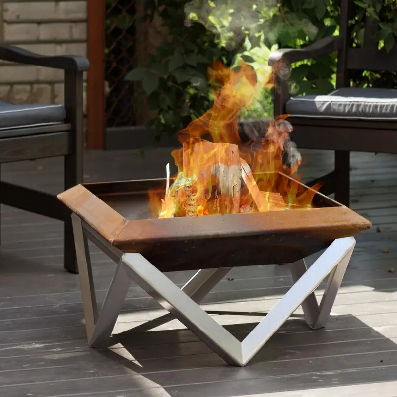 Alfred Riess Kubas Medium Steel Fire Pit 1