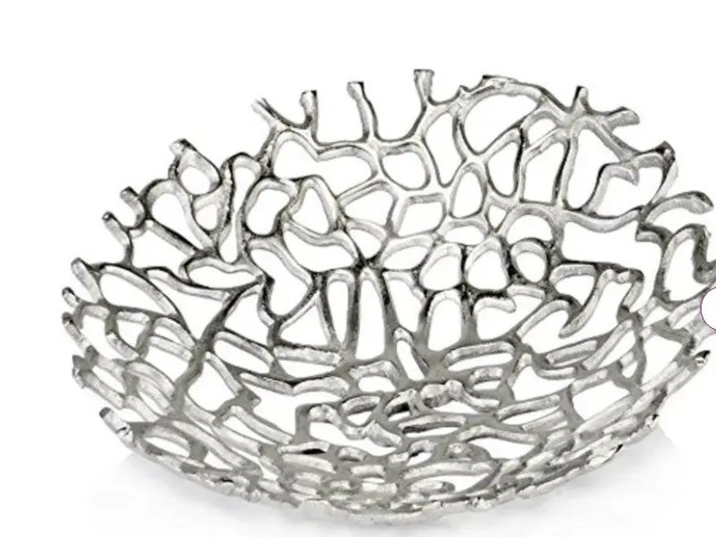 Alisha-May Coralino Lg Ceramic Dinner Plate In Soft Coral Tone 1