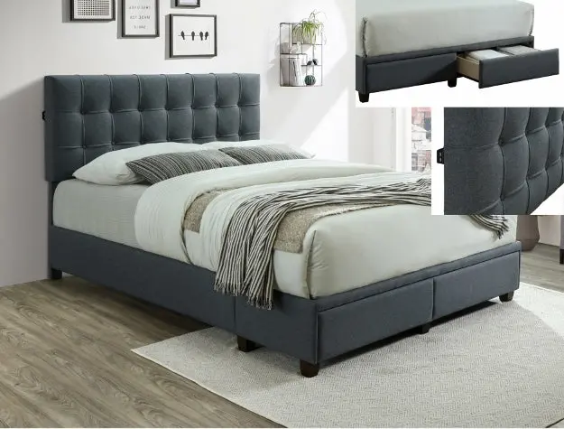 Antoine All-Wood Queen Platform Bed Frame 1