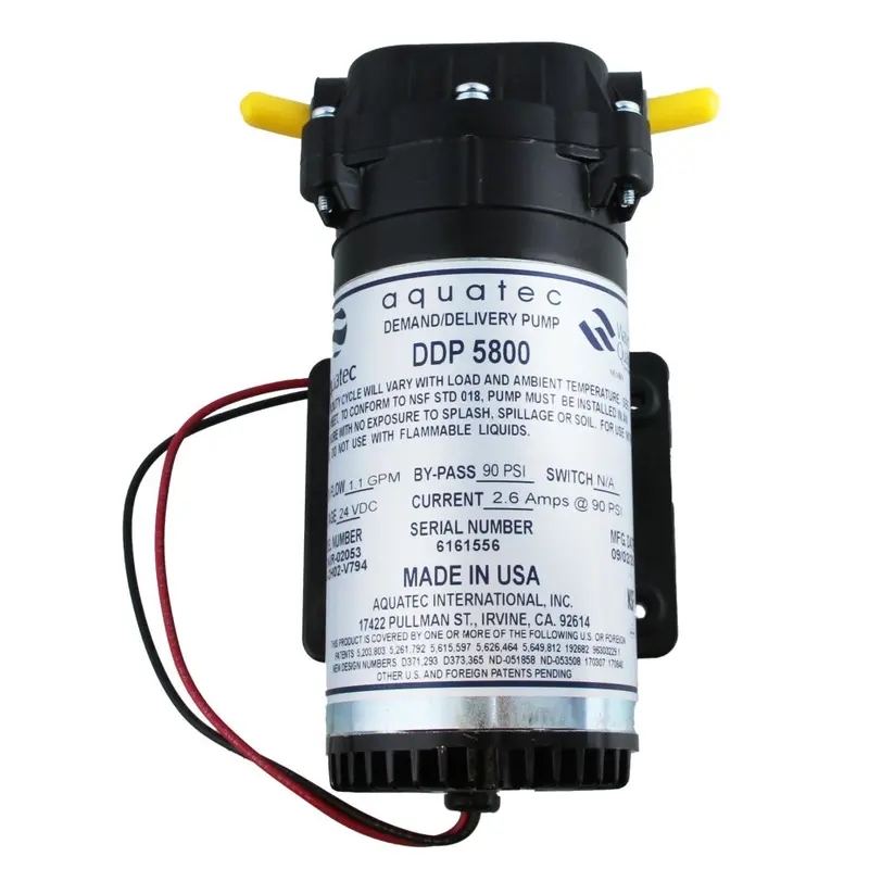 Aquatec 58-Dair-02053 Dc Diaphragm Pump — 1.1 Gpm, 3/8" Fpt, 24Vdc Powered 1