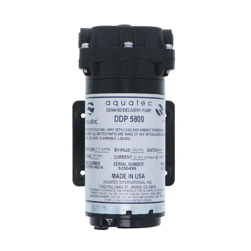 Aquatec 5850-2P01-N574 Low-Flow Booster Pump: 0.5 Gpm, 3/8-Inch John Guest, 115V 1
