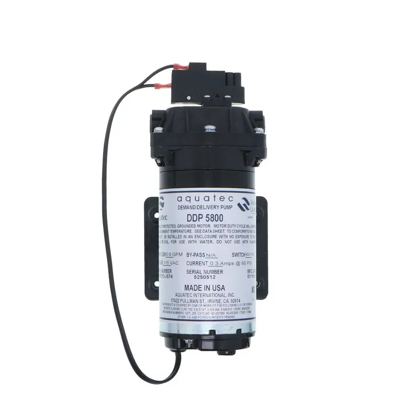 Aquatec 5850-7E12-J574 Booster Pump — 0.6 Gpm, 3/8" John Guest Fitting, 115V 1