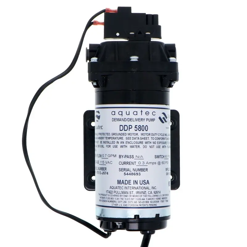 Aquatec 5851-7E12-J574 Pump Kit – 0.7 Gpm, 3/8" John Guest Fittings, 115V Ac 1