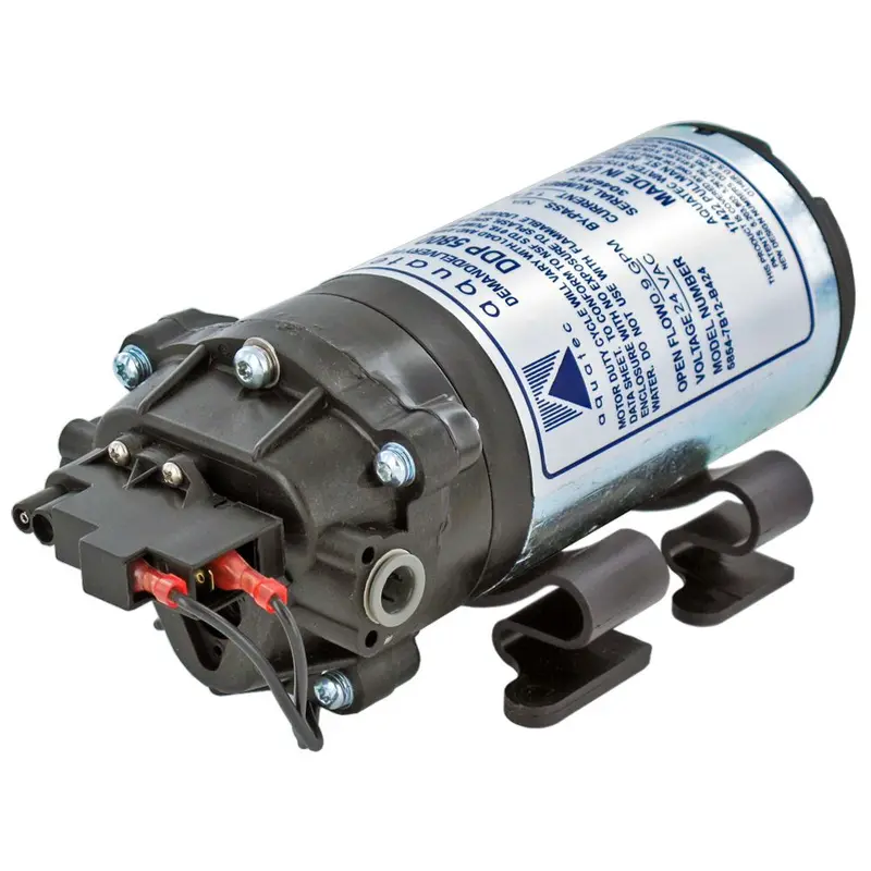 Aquatec 5853-7E12-B421 Low-Noise Ro Booster Pump: 0.9 Gpm, 24Vac, 3/8" John Guest Fitting 1