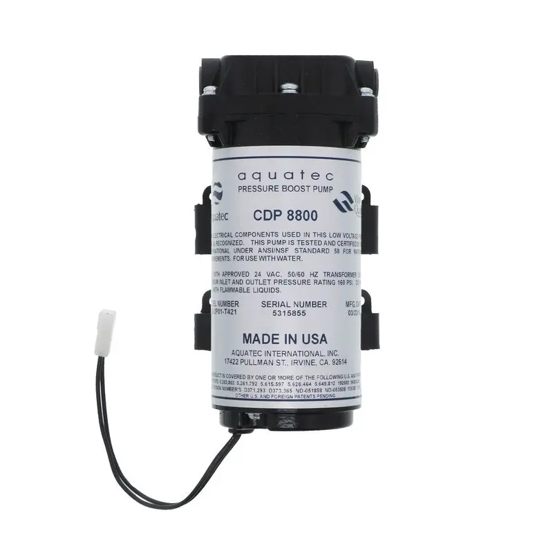 Aquatec Cdp-8800 24Vac Pressure Booster Pump – 160 Psi With Bypass, 3/8" John Guest Fitting 1