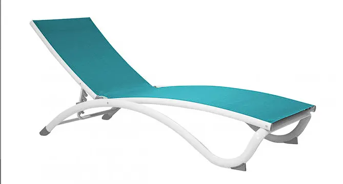 Arch Stackable Aluminum Sling Chaise Lounger For Patios 1