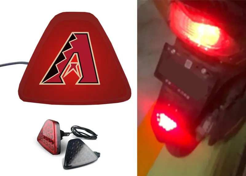 Arizona Diamondbacks Mlb Led Brake Light Flasher – Tail Light Indicator For Cars & Motorcycles 1
