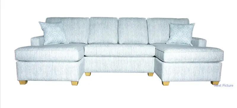 Armless Loveseat Chaise Lounge 1