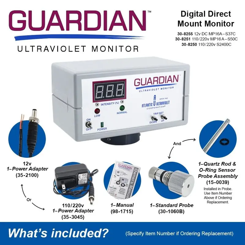 Atlantic Uv Guardian Digital Uv Monitor Model 30-8250 – Direct-Mount 1