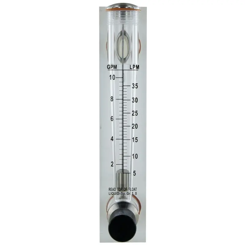 Axeon 205105 Acrylic Reverse Osmosis Flow Meter – 1–10 Gpm Range 1
