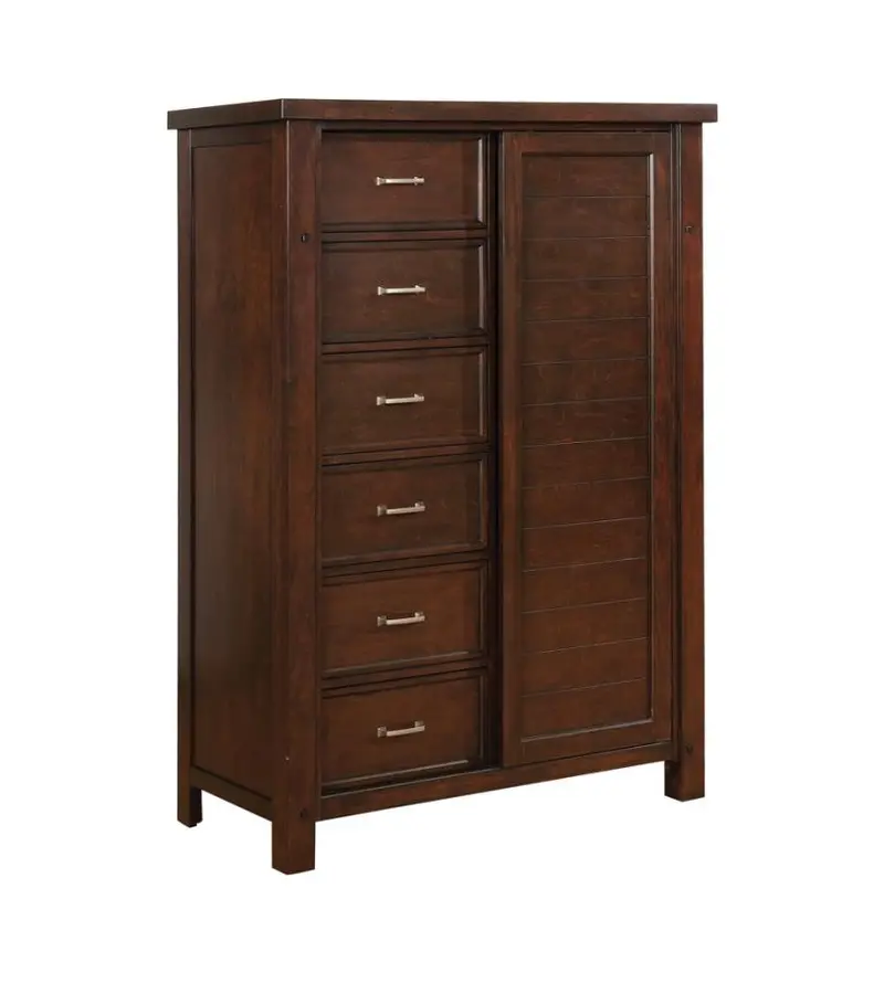 Barstow Pinot Noir 8-Drawer Bedroom Chest With Full-Extension Glides 1