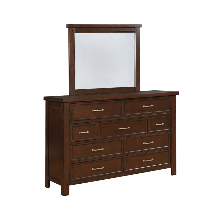 Barstow Pinot Noir 9-Drawer Dresser With Matching Mirror Option 1