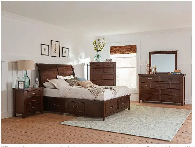 Barstow Pinot Noir Platform Storage Bed With Under-Bed Drawers 1