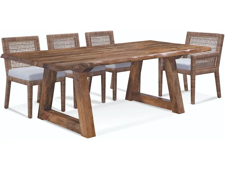 Belleport 82-Inch Live Edge Solid Wood Dining Table 1