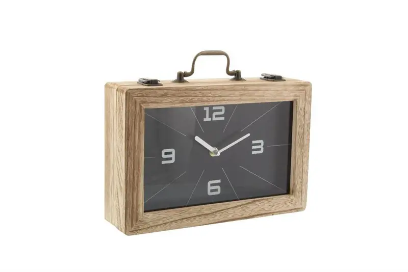 Black Wooden-Framed Wall Clock With Clean Minimalist Dial 1