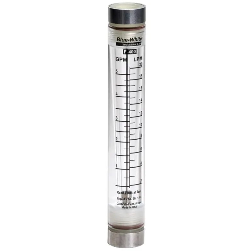 Blue-White F-400N Inline Flow Meter – Rotameter Type For Liquid Monitoring 1