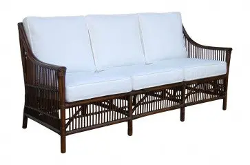 Bora Bora Modern Sofa With Removable Beige Linen-Blend Cushions 1
