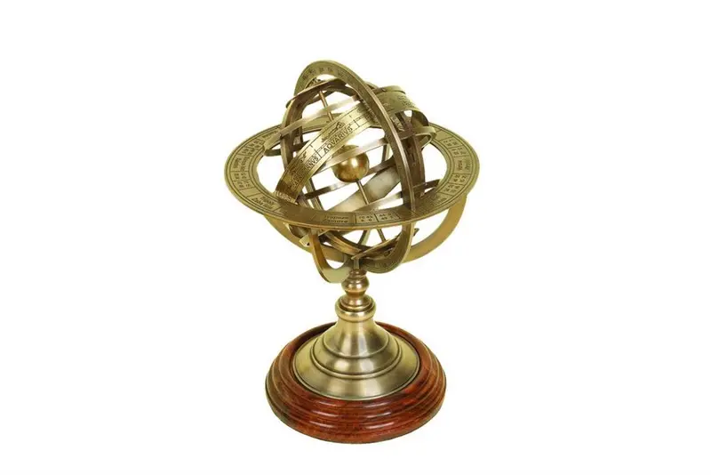 Brass Armillary Sphere With Compass Design 1