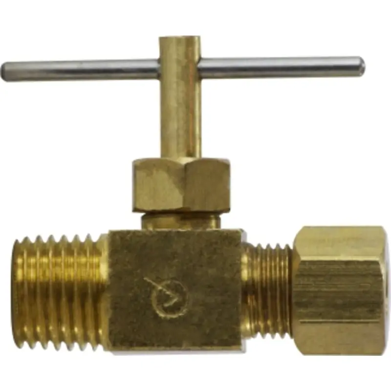 Brass Lf 71101C Needle Valve — 1/4-Inch X 1/4-Inch, Lead-Free, Fine-Flow Control 1