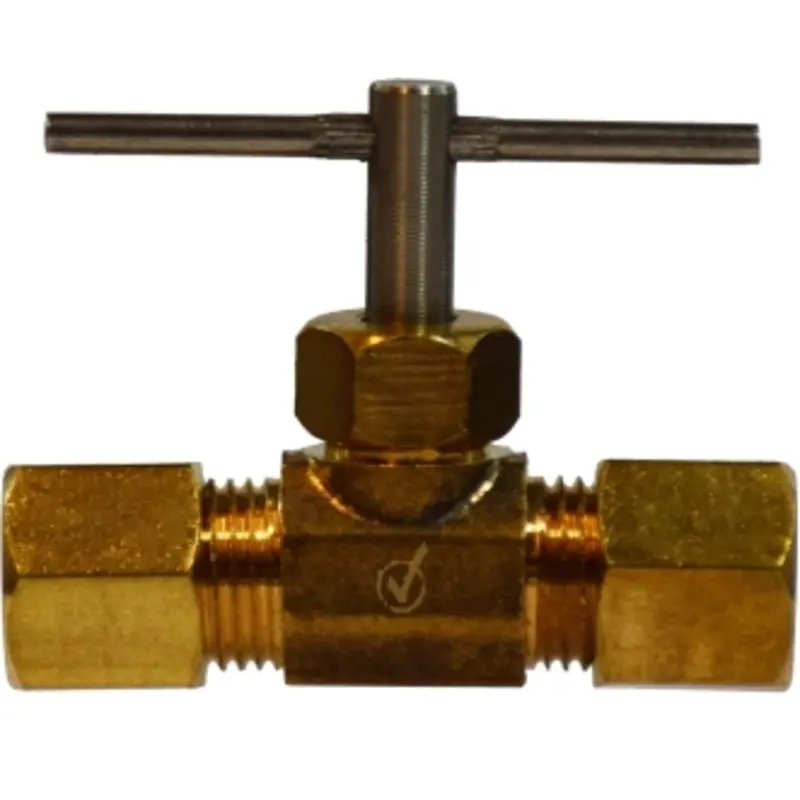 Brass Lf 7113C Precision Needle Valve — 3/8-Inch X 3/8-Inch, Lead-Free Certified 1