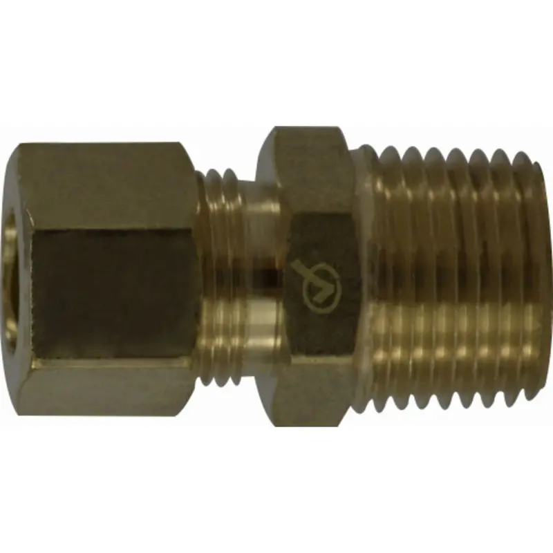 Brass Lf768 Compression Connector — 3/8" × 3/8" 1