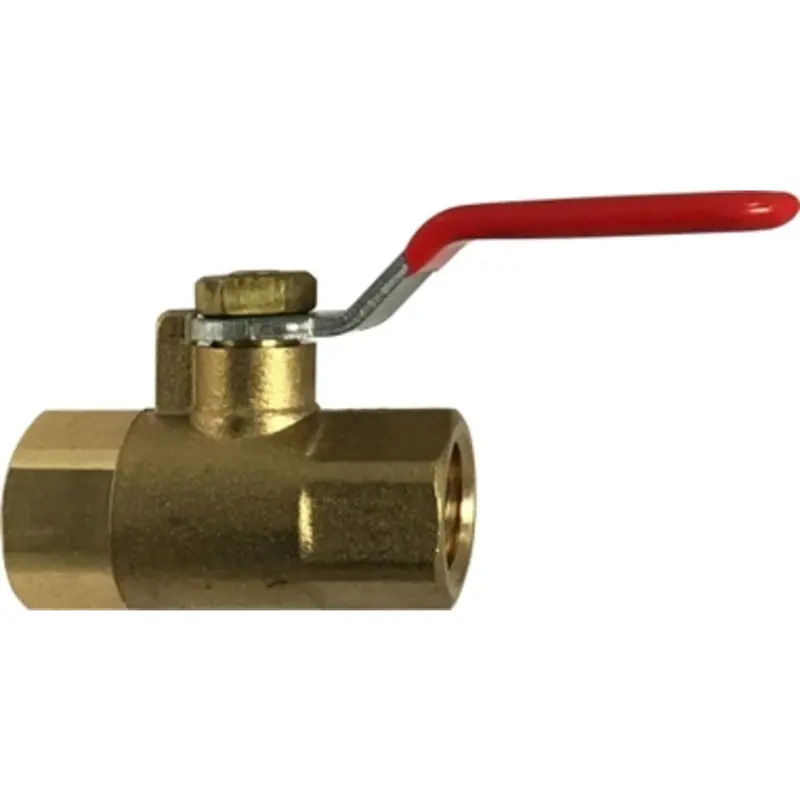 Brass Mini B-Valve — 1/4-Inch Female Iron Pipe X 1/4-Inch Female Iron Pipe, Forged Construction 1