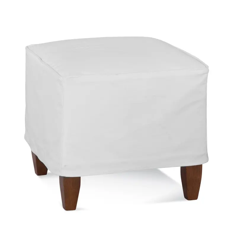 Brooklyn Upholstered Ottoman – Removable Slipcover Included 1