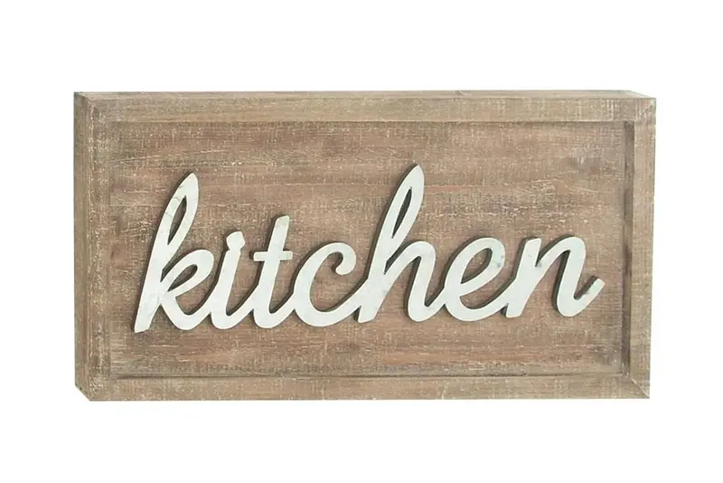 Brown Wood Farmhouse Wall Decor – Rustic Timber Accent Piece 1
