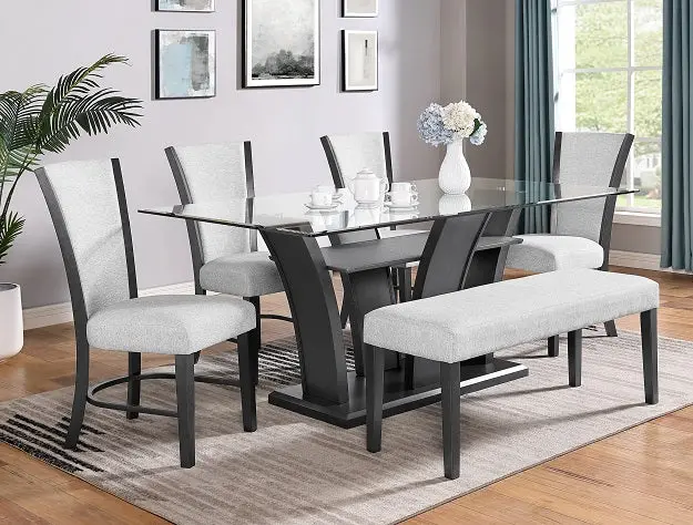 Camelia Dove 6-Piece Dining Collection 1
