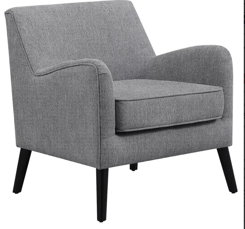Charlie Reversible-Cushion Upholstered Accent Chair – Mid-Century Inspired Design 1