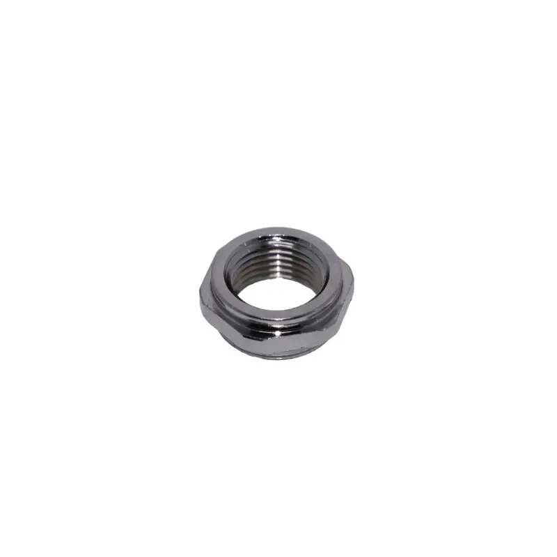 Chrome Faucet Aerator Adapter – Full-Flow, 3/4"-27 Fpt To 55/64"-27 Mpt 1