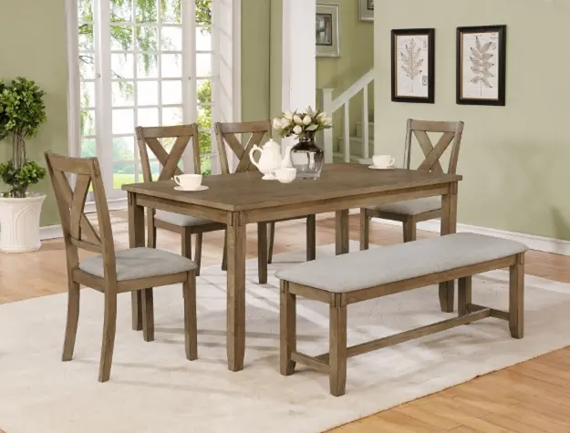 Clara 5-Piece Dining Set With Table And Four Chairs 1
