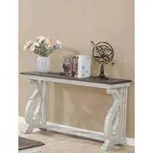 Clementine Accent Sofa Table With Curated Design 1