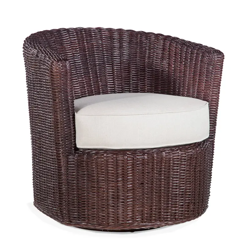 Coastal-Inspired Swivel Accent Chair – Weather-Resistant Fabric 1