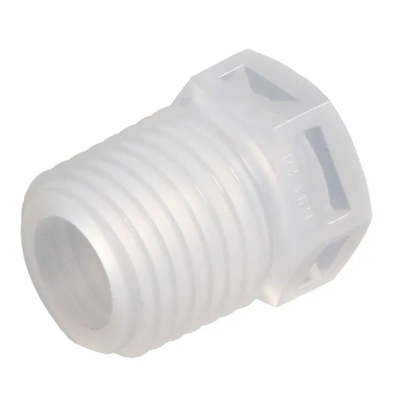 Colder N8P 1/4-Inch Npt Plug Fitting In Natural Polypropylene 1