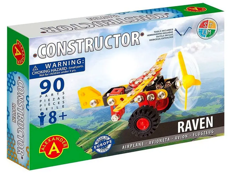 Compact 90-Piece Metal Airplane Model Kit – Diy Assembly Toy 1